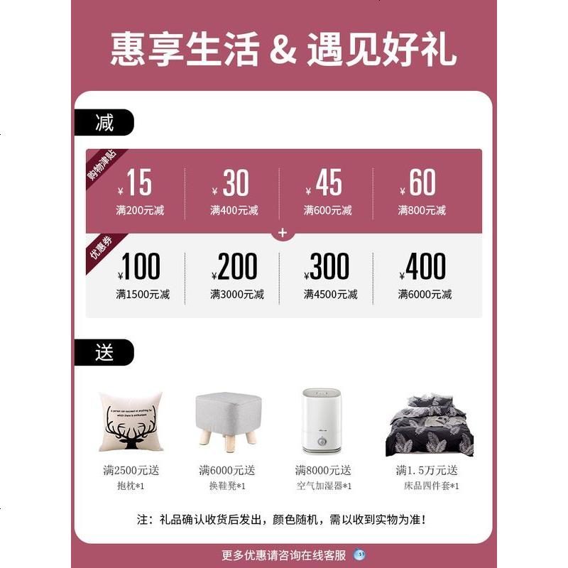美式床实木床双人床1.8米床现代简约欧式床公主床1.5米床轻奢床