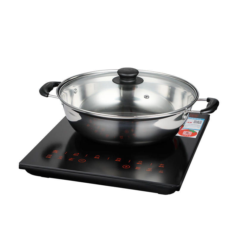 格兰仕galanz电磁炉触控按键黑晶面板双层线圈多功能大火力电磁炉带