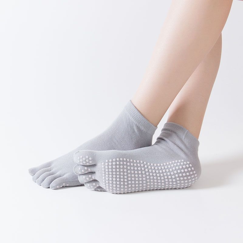 瑜伽袜子防滑按摩点胶五指袜地板袜防滑外露指瑜伽袜普拉迪袜子