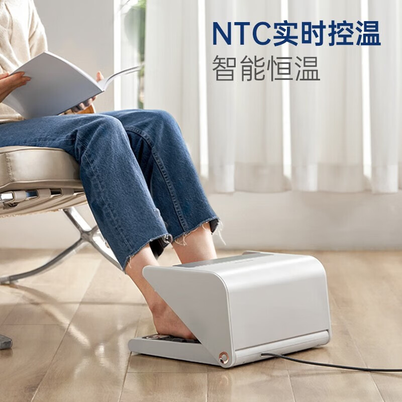 摩飞电器取暖器暖脚器电暖器家用电暖气电热暖风机办公室暖脚神器除菌暖脚宝 MR2025椰奶白高清大图