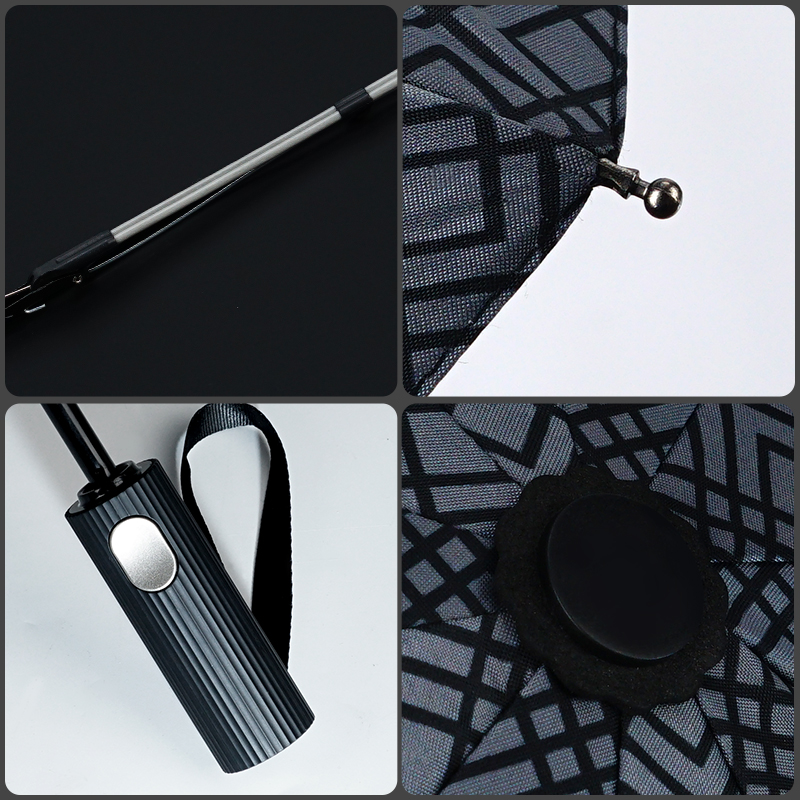 红叶商务全自动防晒遮阳伞晴雨两用伞自开收折叠伞大伞 DF2862高清大图