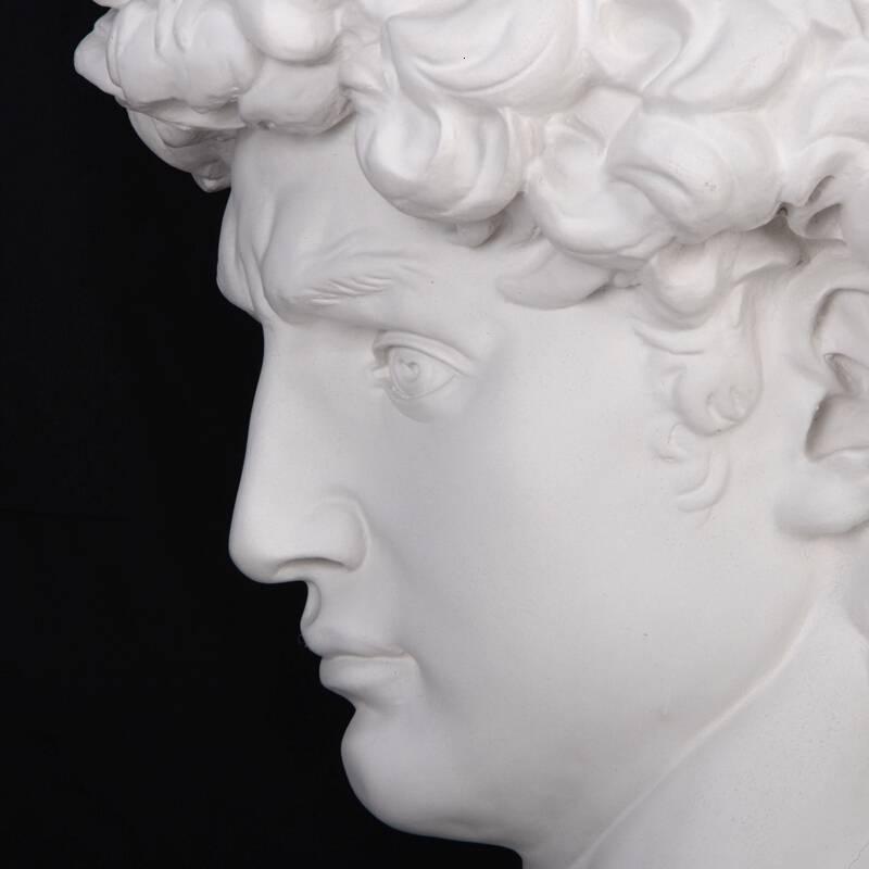 艺考美术石膏像大卫石膏像h67cm石膏人物头像石膏教具塑摆件发物流