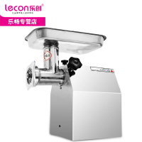 lecon/ 乐创商用12型多功能绞肉机电动 蒜泥机 碎肉搅拌灌肠机不锈钢绞馅