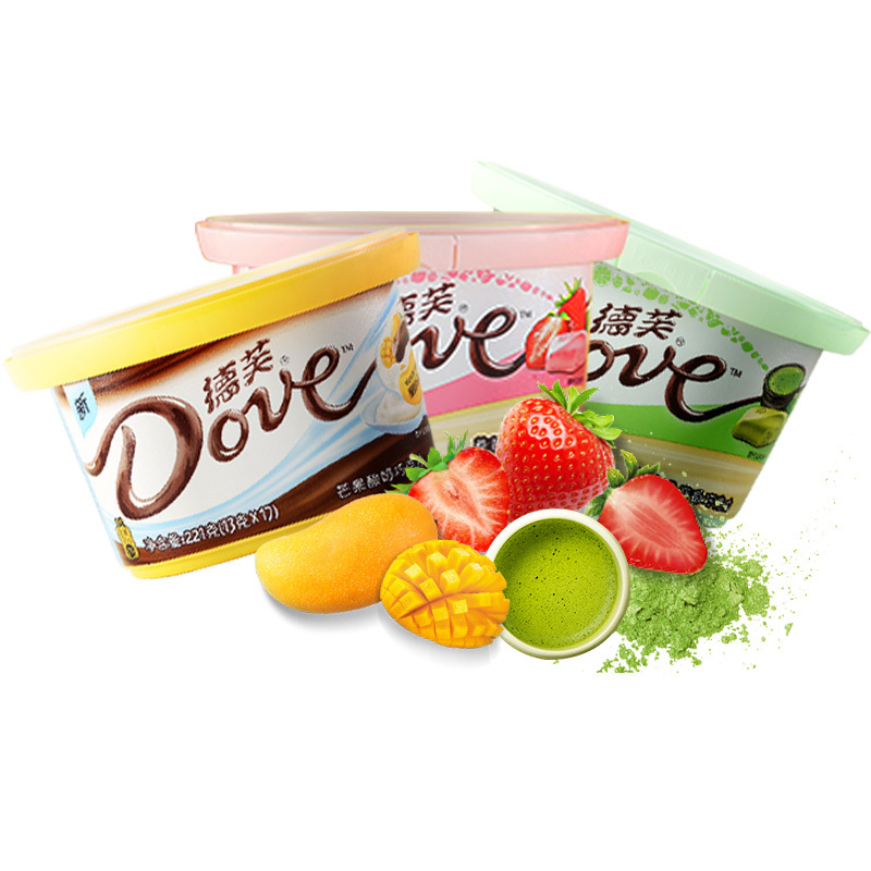 德芙(DOVE)小清新巧克力碗装221g高颜值网红情人节礼物520巧克力