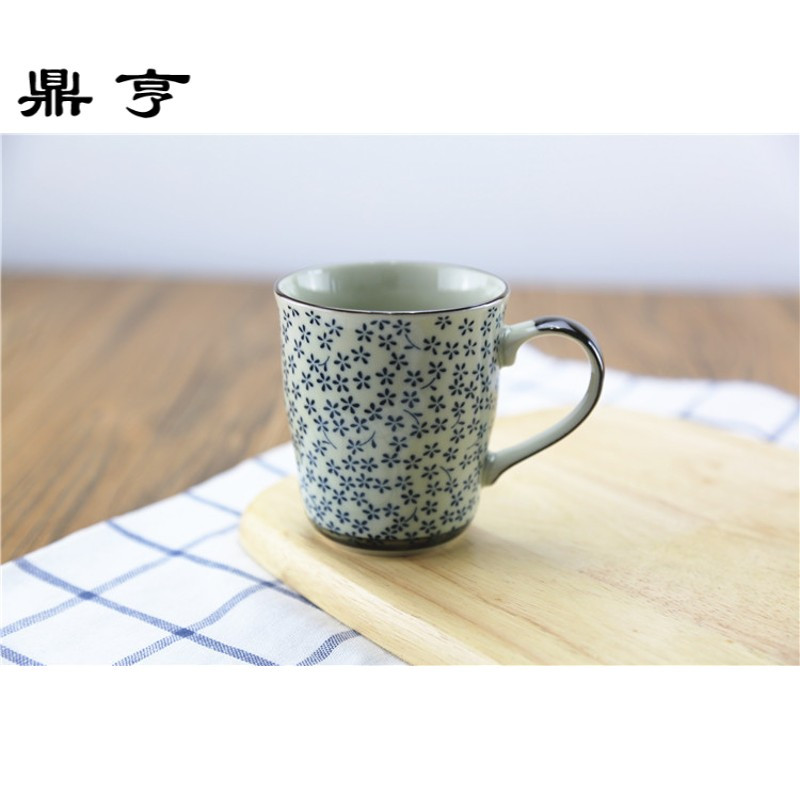 鼎亨日本进口陶瓷杯 马克杯水杯茶杯随手杯 白领办公室水杯牛奶杯