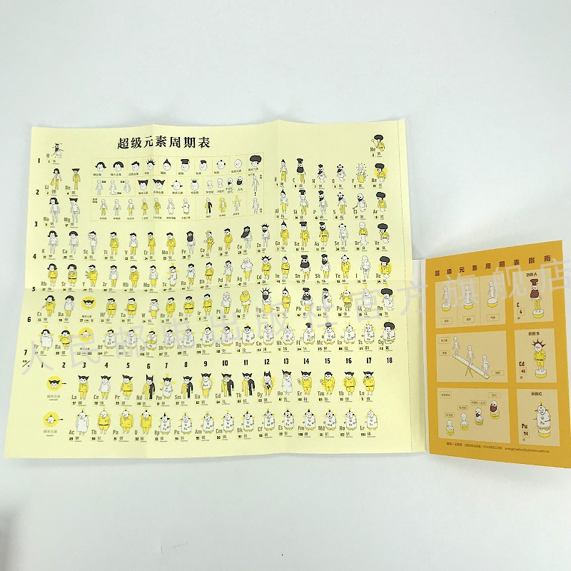 [正版]元素公仔 化学与生活 漫画版 学习化学元素变得有意思 送有趣的卡通形象元素周期表 日本大便书作者寄藤文平又一力高清大图