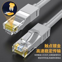 晶华 超五类网线 高速cat5e类百兆网路连接线 家用工程电脑宽带路由器机顶盒纯铜成品跳线 灰色3米W310H
