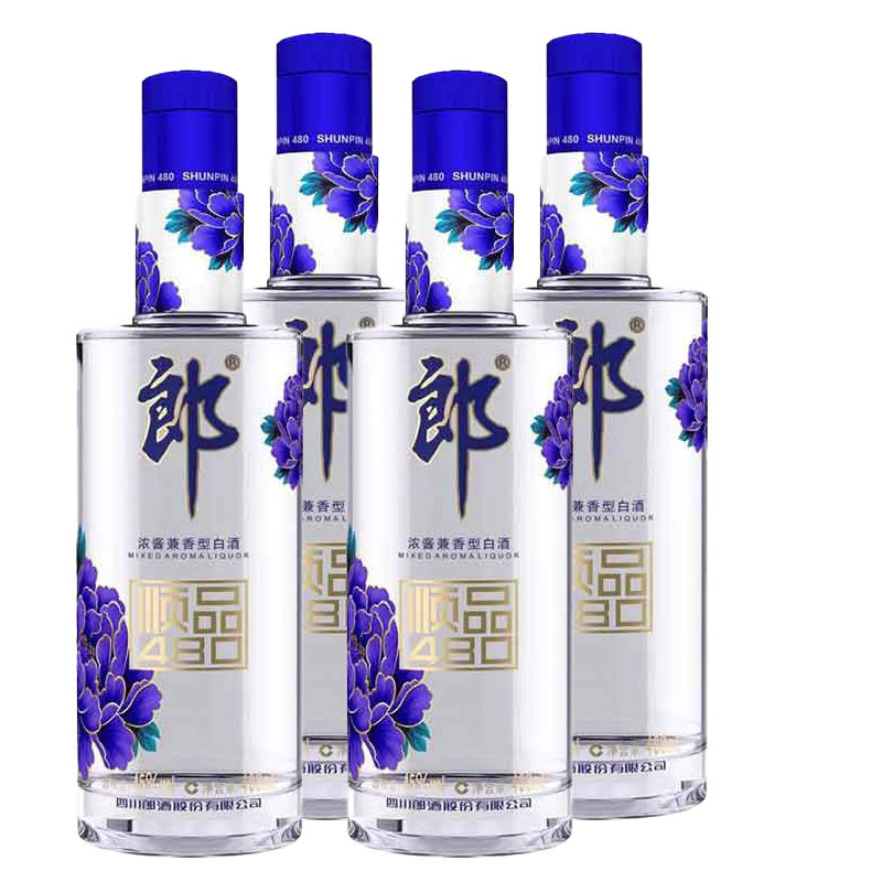 郎酒顺品郎蓝盖45度480mL*1瓶 浓酱兼香型白酒高清大图