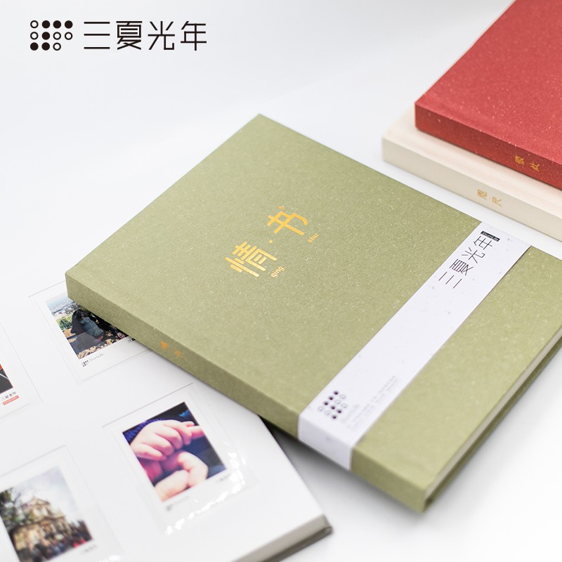 -3寸拍立得相册插页式diy手工火车票收藏纪念册影集 三维工匠 灰色我们高清大图