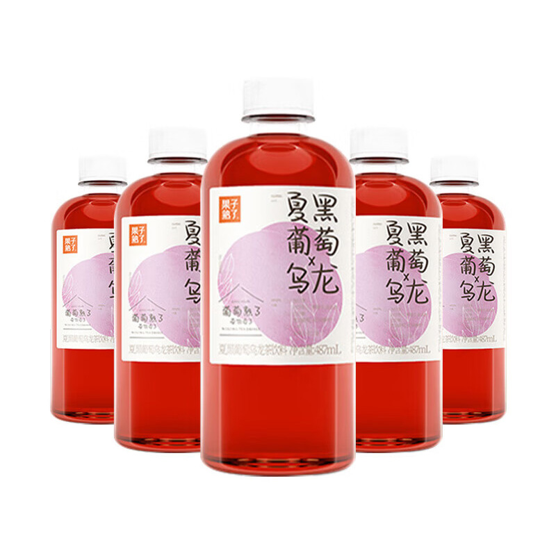果汁熟了 夏黑葡萄乌龙茶饮料 487ml15瓶 箱