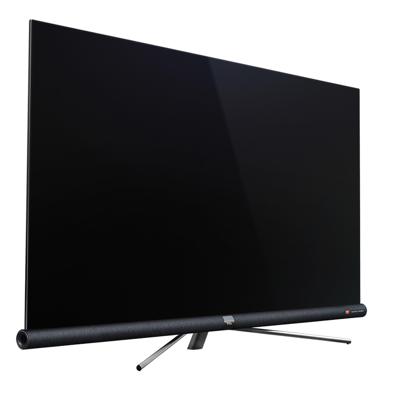 TCL 65C6S 无边框，超薄 厚度<6.9mm，不锈钢一体成型，柱形布艺音响液晶 平板 电视机