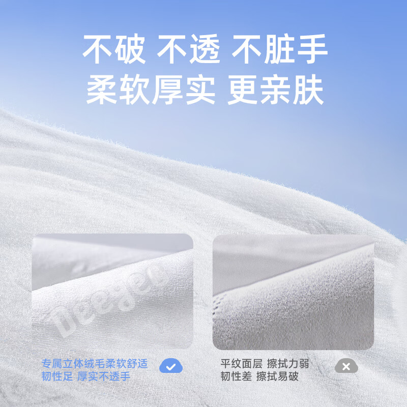 德佑湿厕纸洁厕湿纸巾家庭装温和杀菌不刺激擦屁屁专用 40抽 10包高清大图