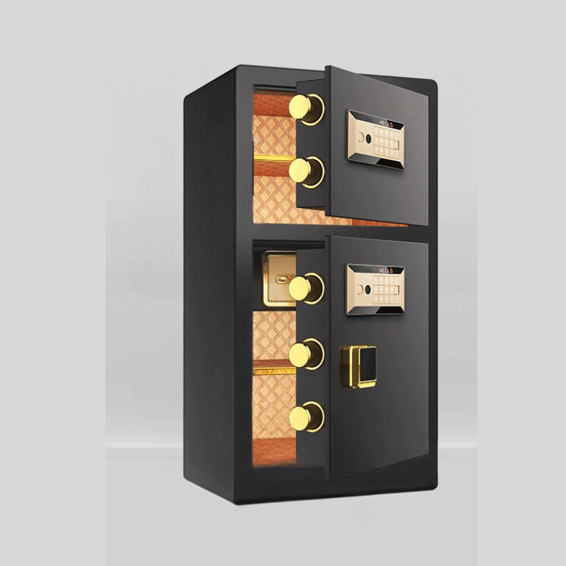 迅迈 【黑色双门人脸识别+指纹+密码+钥匙】37*43*80CM 防盗保险保管箱柜 单位:台 (颜色可选)