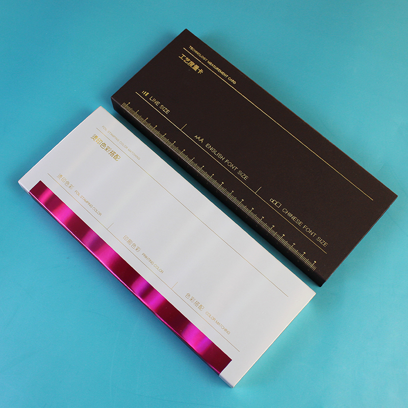 [正版]烫印色彩搭配色卡 工艺度量卡 实用印刷工具平面设计工具2件套装 范例样册色卡色谱烫银烫金印刷标准 排版字号字体大高清大图