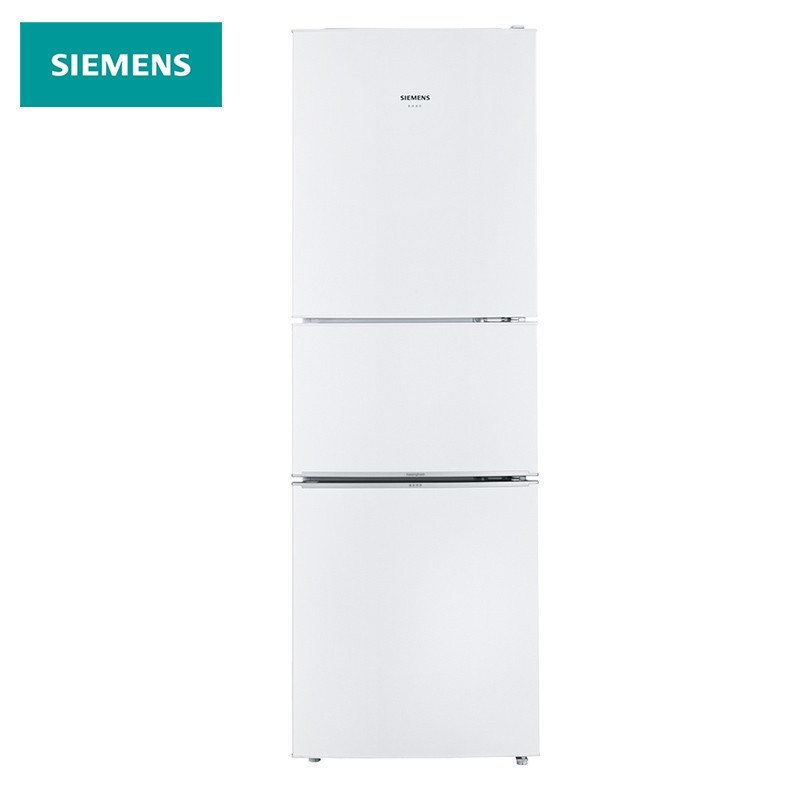 SIEMENS/西门子 232升 三门冰箱 小型电冰箱 组合冷冻 简约外观BCD-232(KG23N111EW)