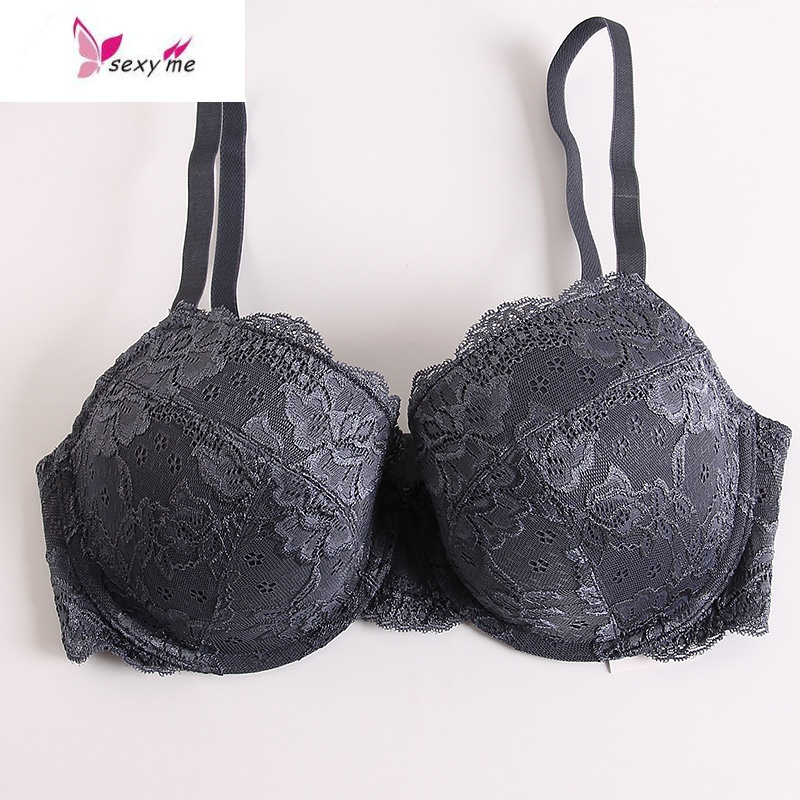 全罩杯大码大胸性感蕾丝薄款内衣女胖mm薄杯大罩杯f杯文胸罩超大 fish