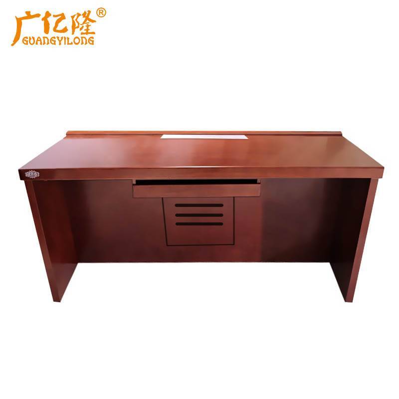 广亿隆升降电脑桌隐藏式显示屏办公桌高清大图