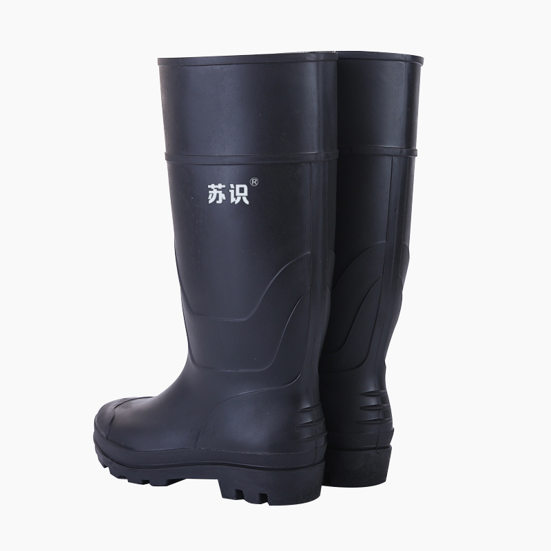 苏识 SS-3947 PVC 均码 高筒雨鞋(计价单位:双)黑色高清大图