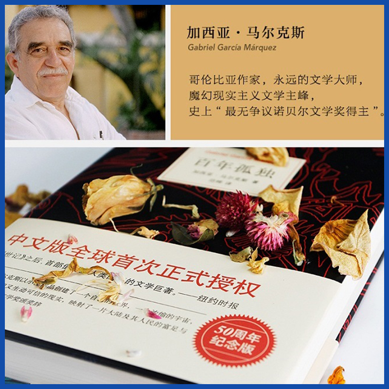 [正版]百年孤独中文无删减珍藏纪念 版马尔克斯与他的代表作全集原版 书南海出版社范晔从马尔克斯到略萨外国小说欣赏好看的高清大图