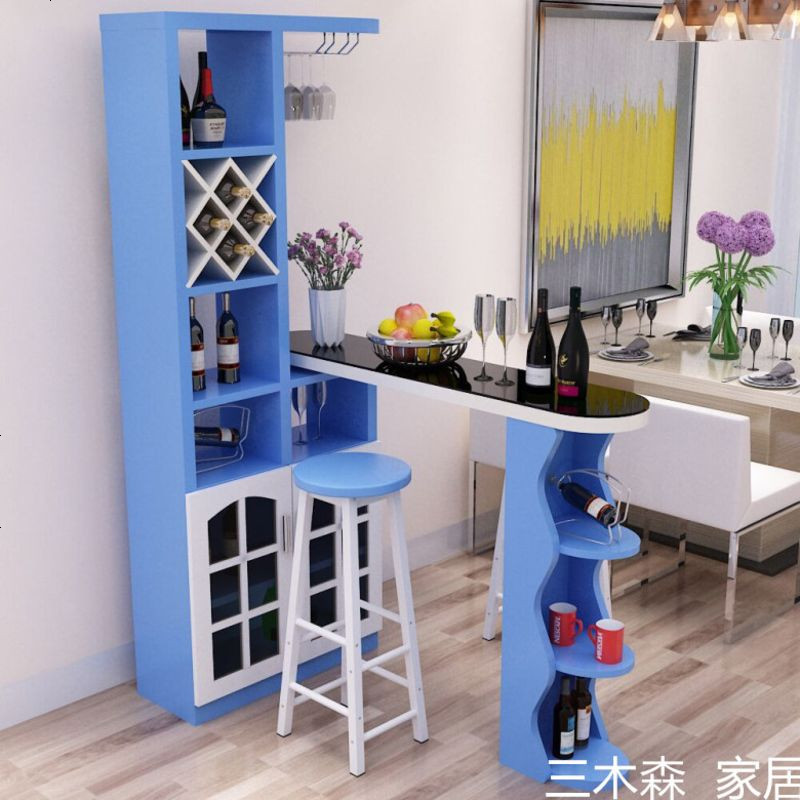 吧台桌家用简约现代客厅多功能隔断柜北欧创意转角酒柜靠墙玄关柜