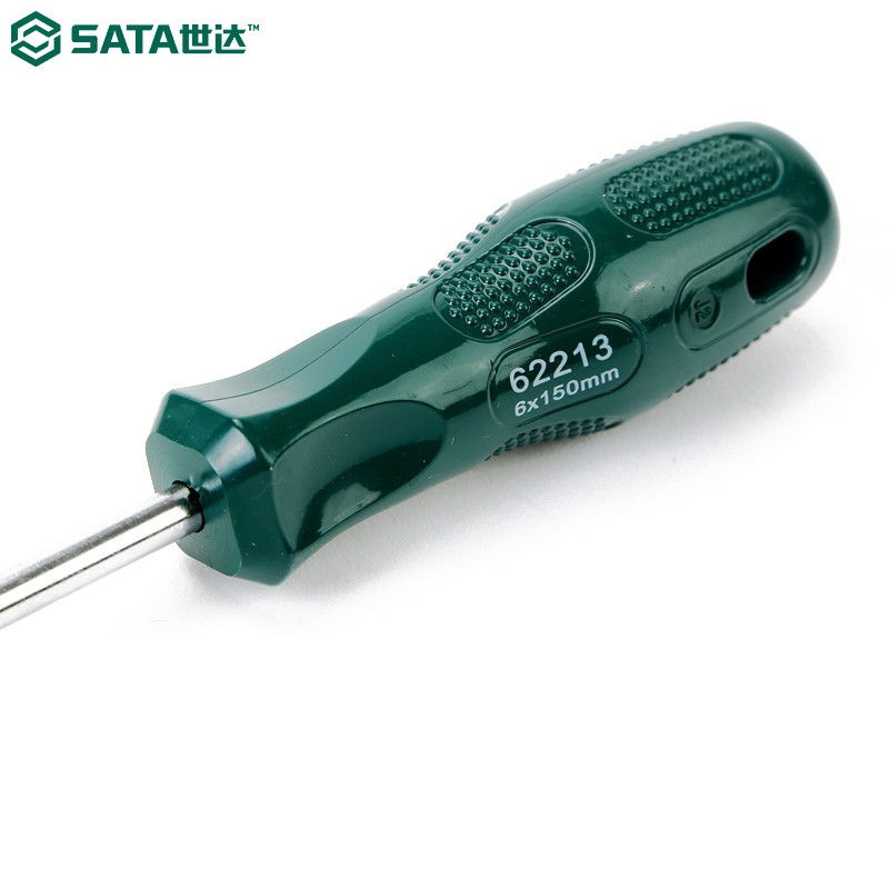 世达(SATA)A系列一字强磁铬钒钢 螺丝刀起子改锥维修拆机工具62204(3.2*150mm)高清大图