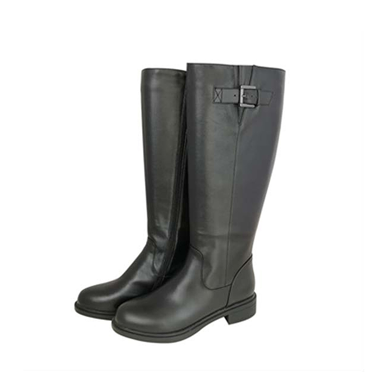 燕舞bd2fq322101z1h女士长筒皮靴3441码定制商品计价单位双黑色