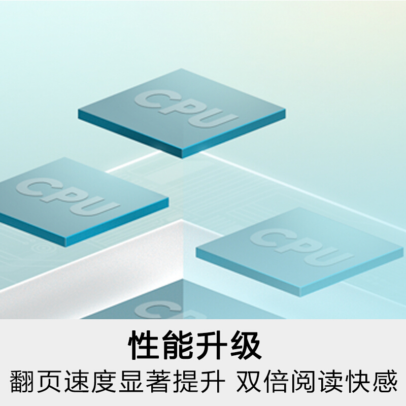 掌阅iReader Ocean Pro 电子书阅读器 6.8英寸纯平电纸书 四核强劲CPU 32G 烟波蓝 水墨灰套装
