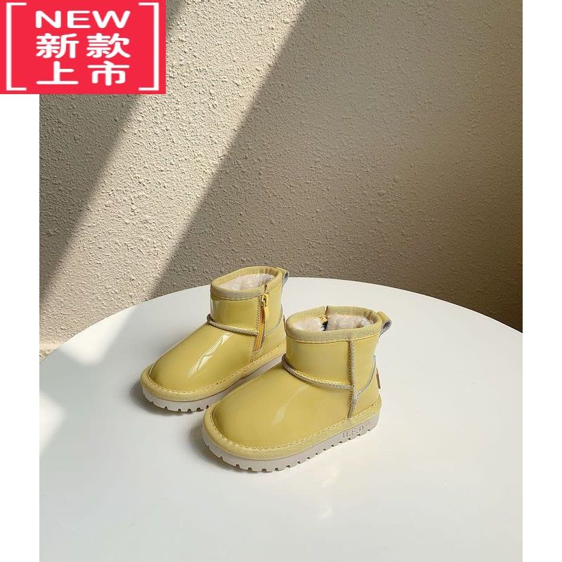 可莉允儿童雪地靴女短靴加厚2022冬季加绒女童防水棉靴男童靴子小童棉鞋图片