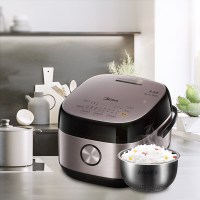 美的(Midea) 电饭煲 IH电磁加热大火力 智能预约功能微压沸腾 精钢鼎釜内胆家用大容量4升/4L电饭锅HS4075