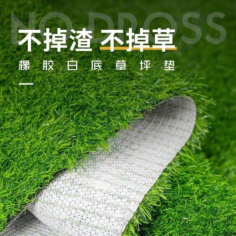 橡胶草坪1米宽*6米长仿真草坪地毯塑料草皮橡胶白底地毯进门入户垫 假草坪