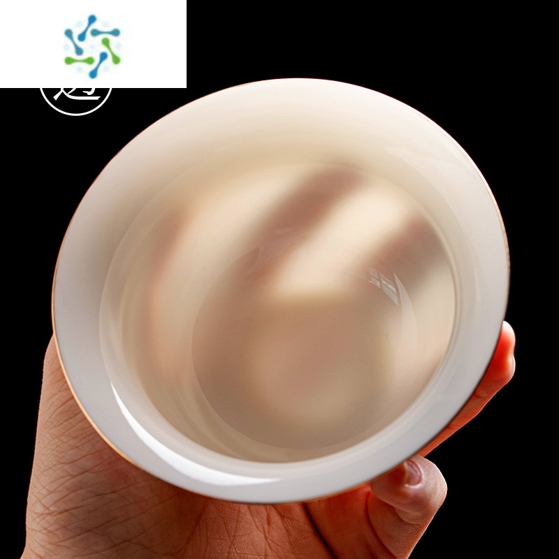 三维工匠羊脂玉德化白瓷功夫茶具套装家用泡茶台一体轻奢盖碗茶壶茶杯茶具