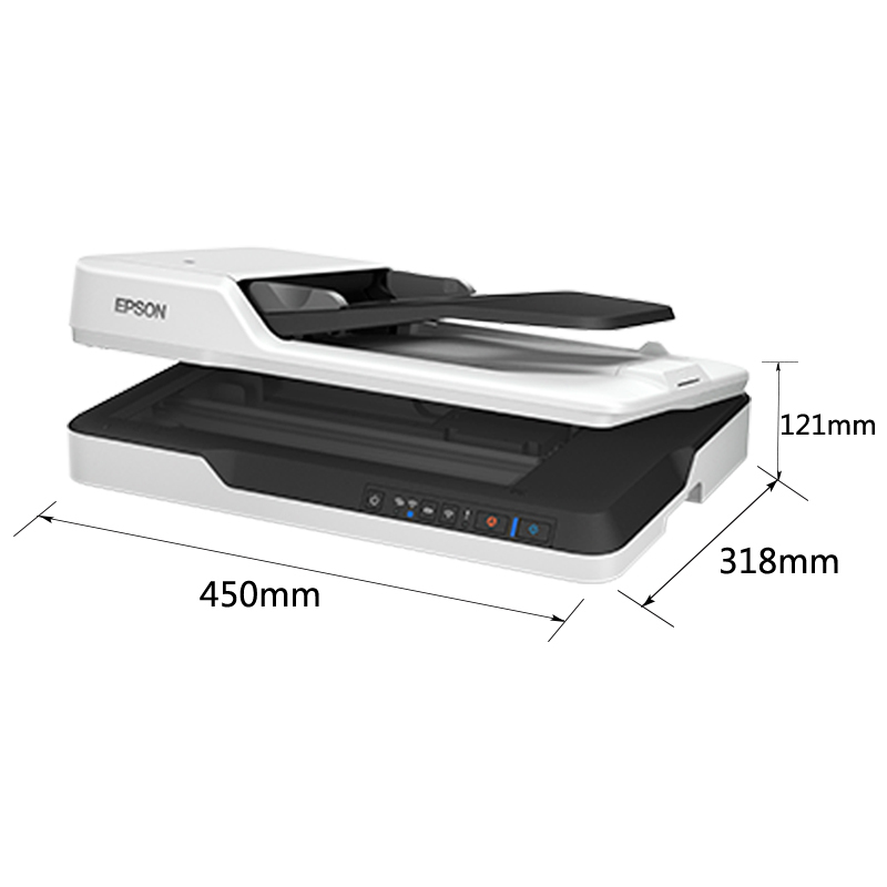 爱普生(EPSON)SW DS-1660W A4 ADF+平板高速彩色文档扫描仪