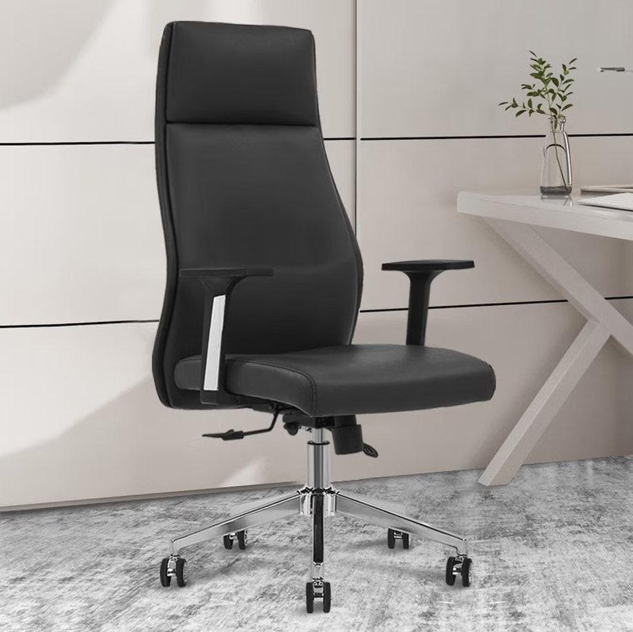 GUDONE办公椅升降旋转按摩椅高背大尺寸旋转舒适办公椅