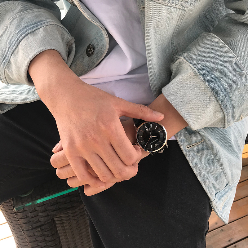 Armani阿玛尼手表休闲皮带表男士 生日礼物 送男友AR11186