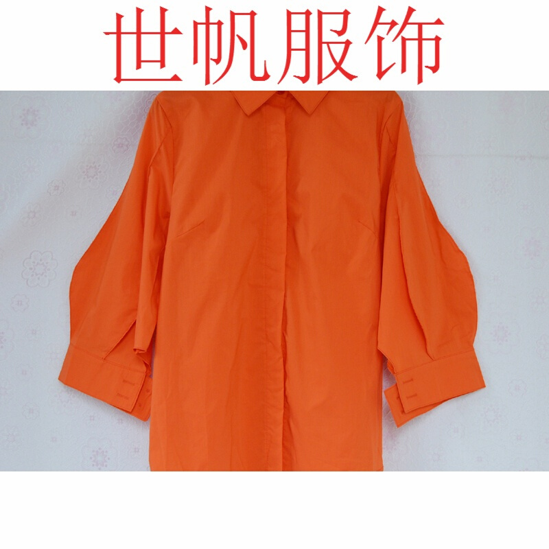 泡泡袖灯笼袖衬衫宽松上衣2018季款韩版时尚白衬衣潮