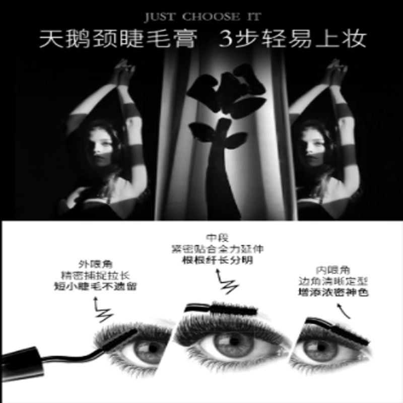 兰蔻(LANCOME) 羽扇防晕染天鹅颈睫毛膏01 黑色10g高清大图