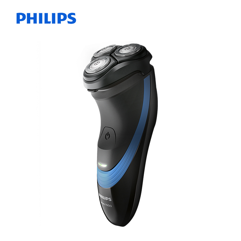 飞利浦(Philips)荷兰进口电动剃须刀S1560/04 充电式三刀头亲肤旋转式刮胡刀 带弹出式鬓角修剪器 全身水洗