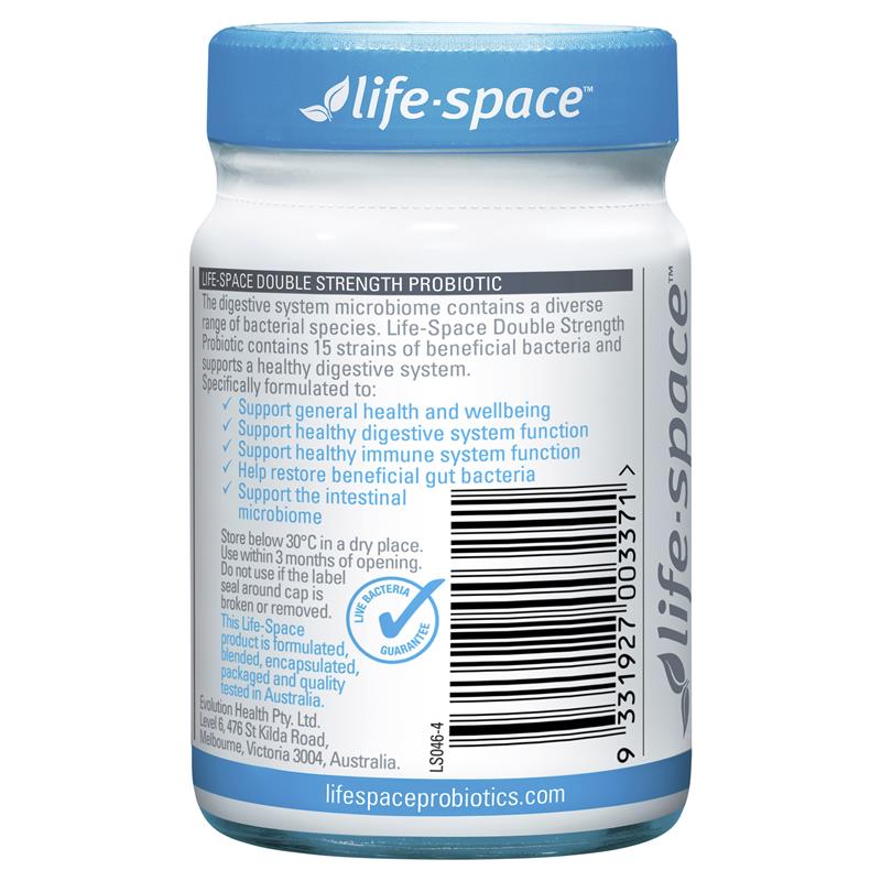 Life Space益倍适成人双倍强效640亿益生菌胶囊30粒/瓶装澳洲原装进口广谱高含量15种菌群肠胃轻松支持健康免疫高清大图