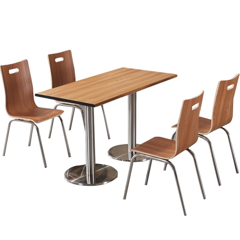 凌迪星餐厅桌椅1200*600*760mm(一桌四椅)套高清大图