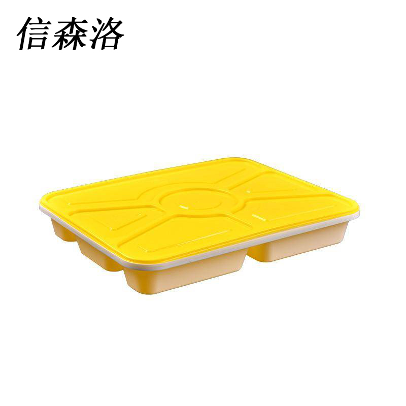 信森洛 一次性五格饭盒 100件/箱