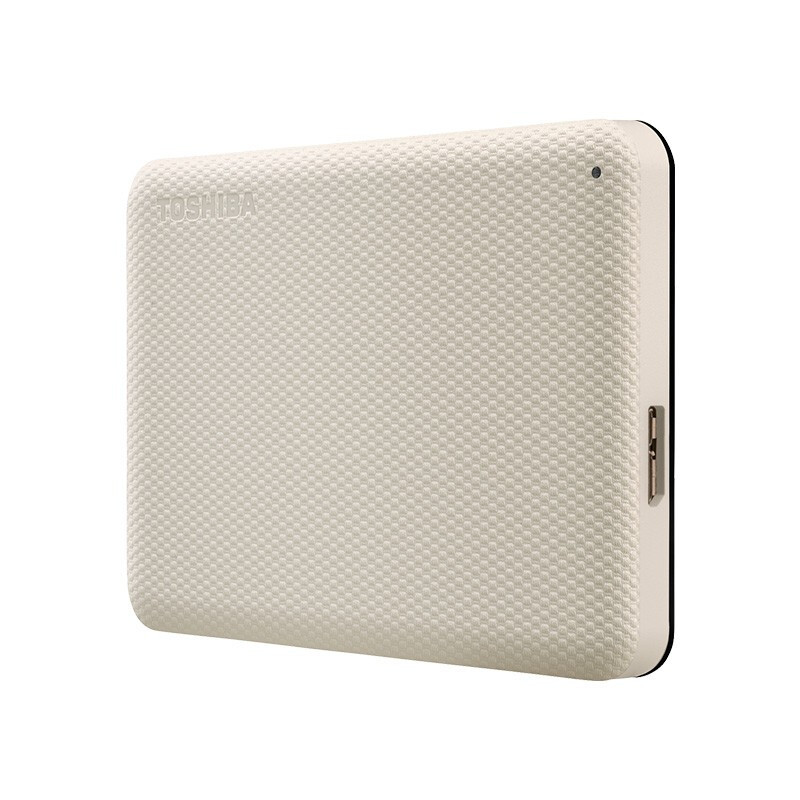 东芝(TOSHIBA) 1TB 高速移动硬盘 V10系列 USB3.2 2.5英寸 米白 兼容Mac 轻薄便携 密码保护