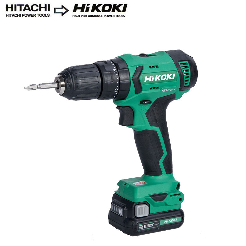 高壹工机日立12v充电式冲击钻锂电手电钻电动螺丝刀冲击起子机25ah双