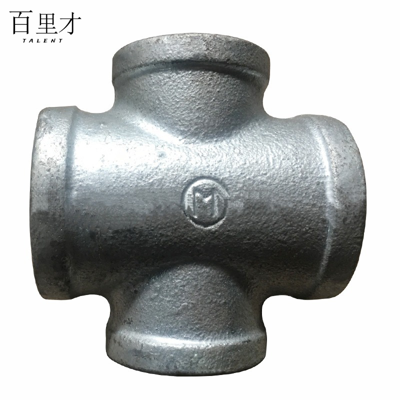 百里才 镀锌四通 DN25 个高清大图