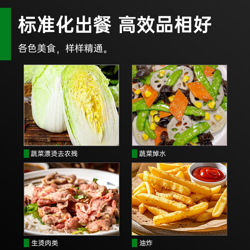 意黛斯商用大型厨房智能设备多功能自动漂烫焯水油炸机带急停功能300L YDS-PZJ100高清大图