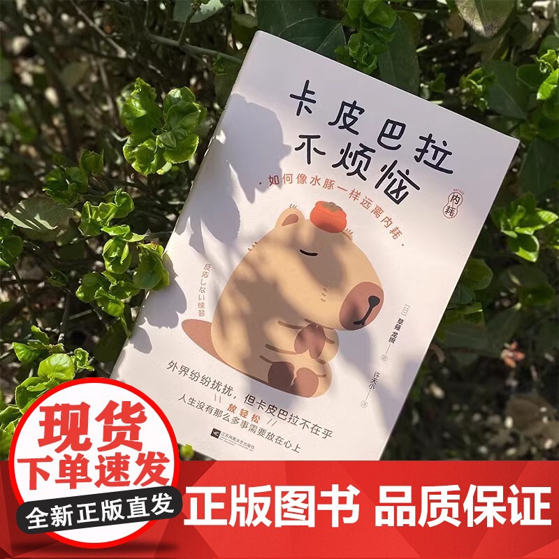 正版卡皮巴拉不烦恼 如何像水豚一样远离内耗 平稳心态拒绝内耗保持优雅不卷不愁生活无忧快乐就是哈哈哈减压焦虑心理学高清大图