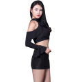 欲之诱惑 情趣内衣 紧身情趣制服套装诱惑SM夜店激情服 女包臀裙ol秘书制服 性感分体内衣 夜店制服 丝光黑挑逗_343 默认尺寸 丝光黑挑逗制服