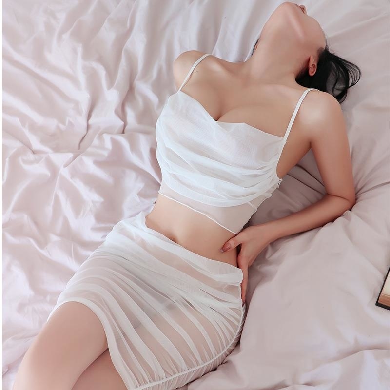 长夜漫漫情趣内衣性感网纱透视吊带短裙私房睡衣套装制服诱惑2109高清大图