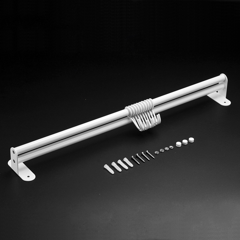 古达304不锈钢白色厨房置物架厨具五金厨卫挂钩挂件挂架挂杆免打孔壁