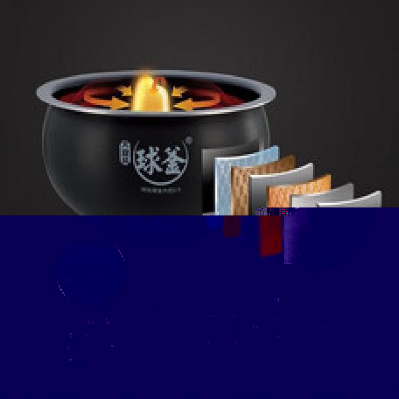 苏泊尔 家用电饭煲4升香槟金色纯平触控面板球釜内胆煮粥煲汤柴火饭多功能智能预约电饭锅 SF50FC77 5L高清大图