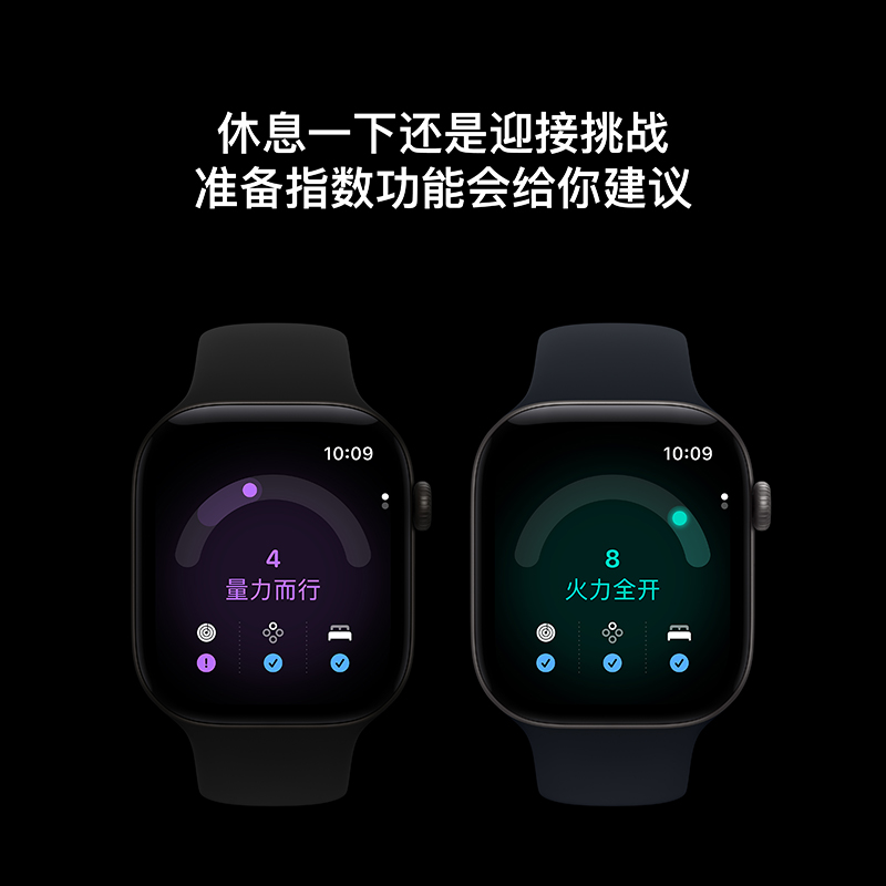 Apple Watch S12 GPS 42毫米黑色铝金属表壳 黑色运动型表带-S/M高清大图